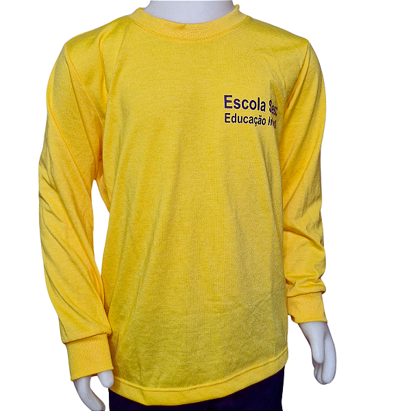 CAMISETA MANGA LONGA PV AMARELO SESC ESCOLA