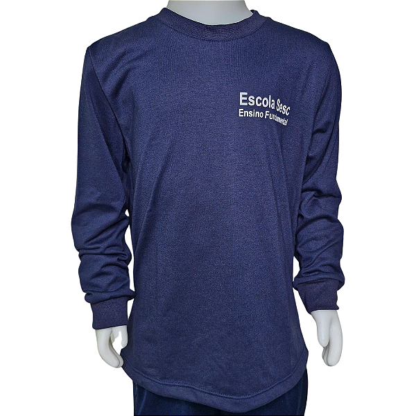 CAMISETA MANGA LONGA PV MARINHO SESC ESCOLA