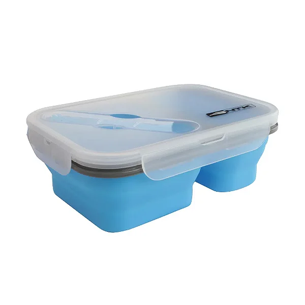 TIGELA COLAPSAVEL BENTO AZUL
