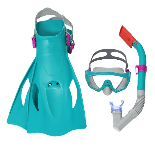 Kit de Mergulho Snorkel Com Máscara e Pé de Pato - Bestway