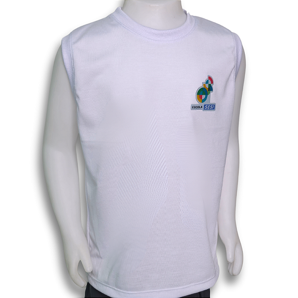 Regata PV Branca - Uniforme Escola Sesi