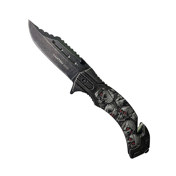 Canivete Semi-Automático temático caveira
