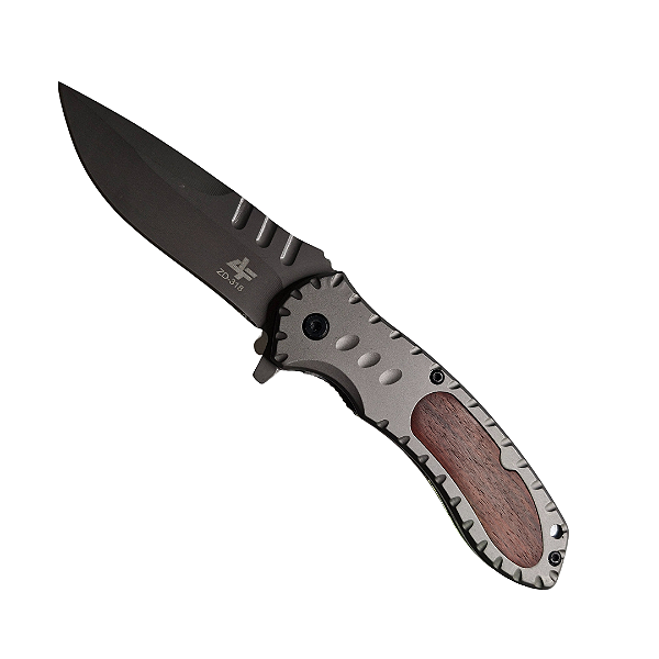 Canivete aço e madeira ZD-318