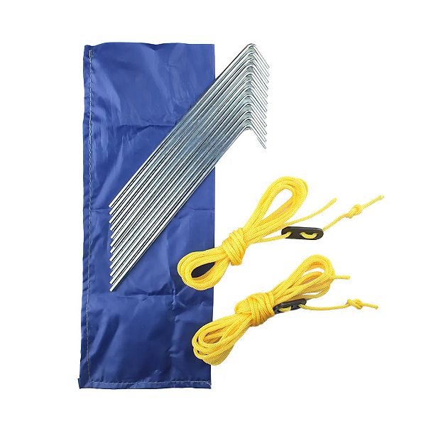 Conjunto estacas/ specs + cordinha - Camp Kit NTK