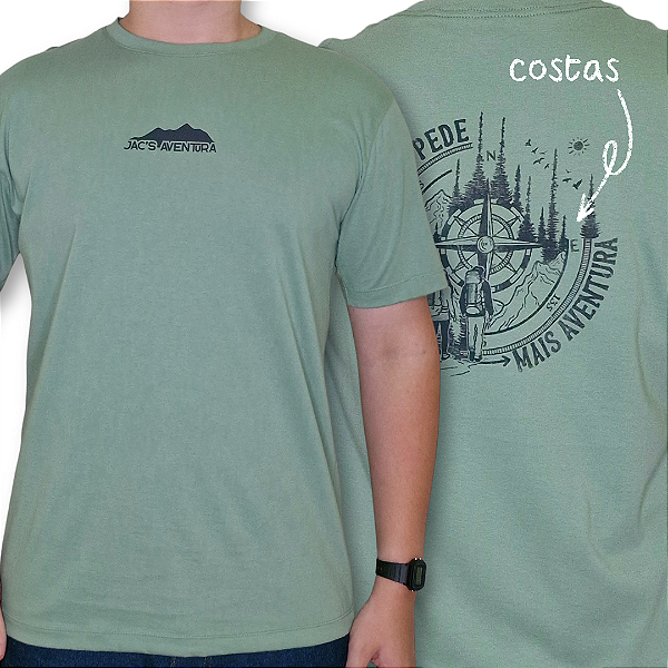 Camiseta "Vida pede Aventura" 100% algodão Verde Street