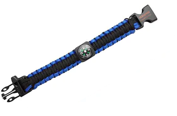 Pulseira Paracord com Bússola e Pederneira - Albatroz