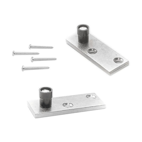 Guia Pino Reto 9mm Alumínio Para Porta De Correr