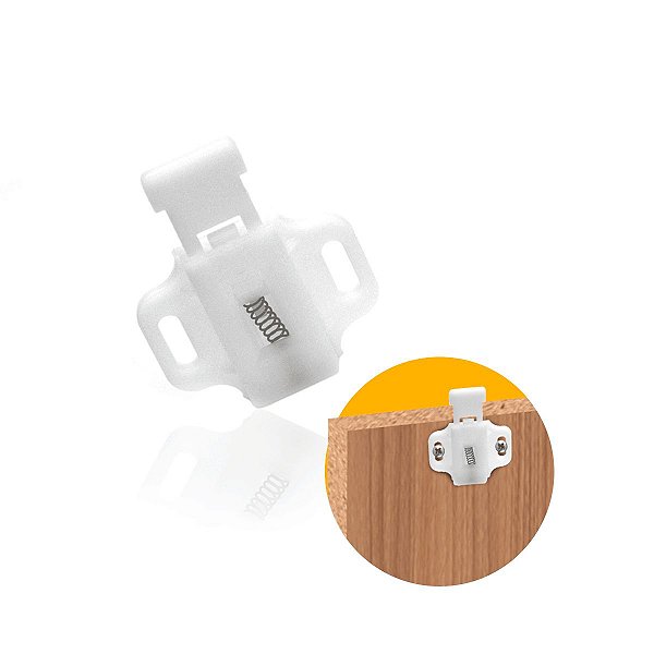 Guia com Mola Superior Para Guarda Roupas