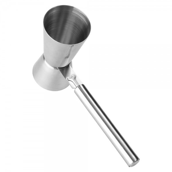 Copo Dosador Duplo de Bebidas 25ml/50ml Inox