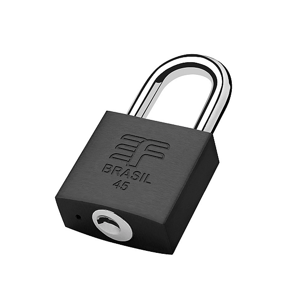 Cadeado 45mm Com Chave Preto Fosco 3F