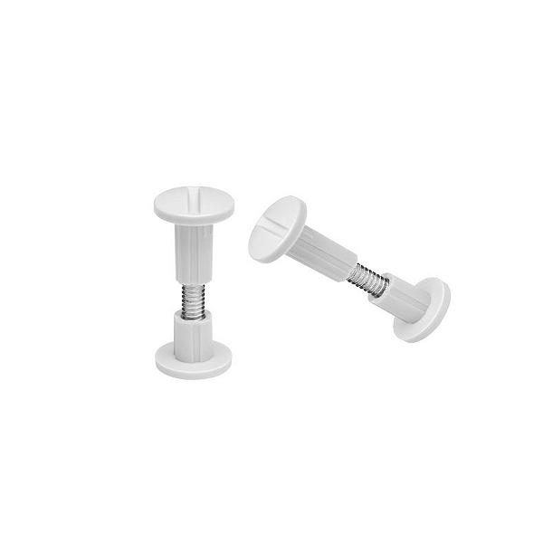 Parafuso União 3/16 Branco Para Móveis - 10 Peças
