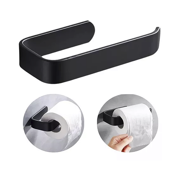 Suporte De Banheiro Porta Papel Higiênico Parede Adesivo