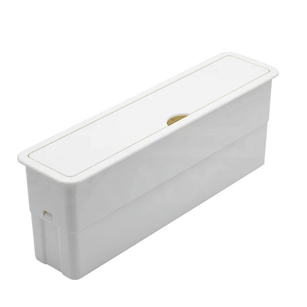 Caixa de Tomada Embutir Mesa Slim 3P + 3P 230X50mm