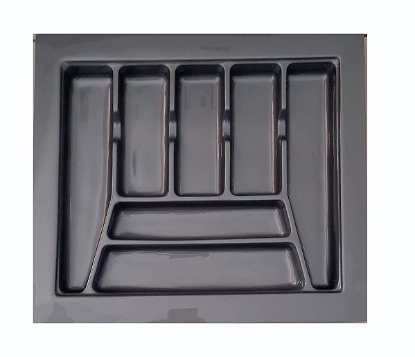 Organizador de Talheres Para Gaveta 555x495mm OG-194 Cinza