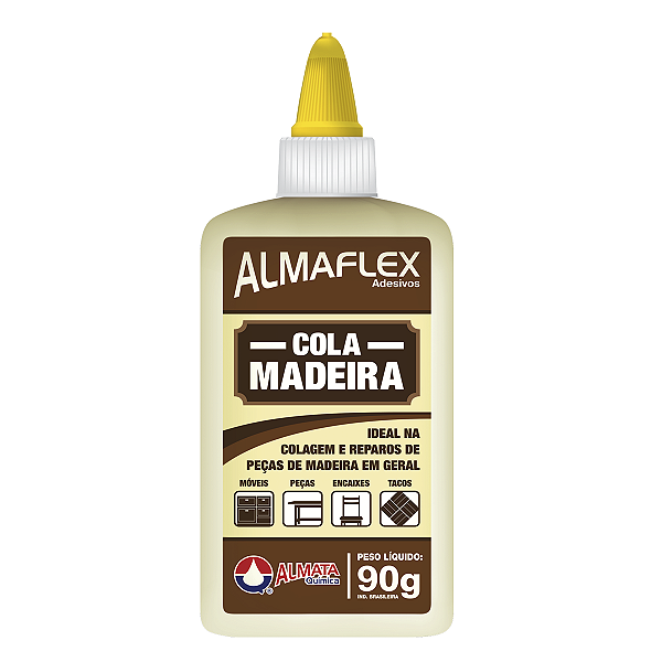 Cola Para Madeira 90g Mdf Almaflex Colagens e Reparos