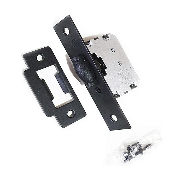 Fechadura Fecho Mini Rolete 3F Preto Com Regulagem 265PP