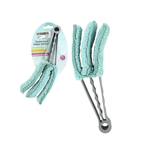 Escova Para Limpar Persiana Microfibra Lavável
