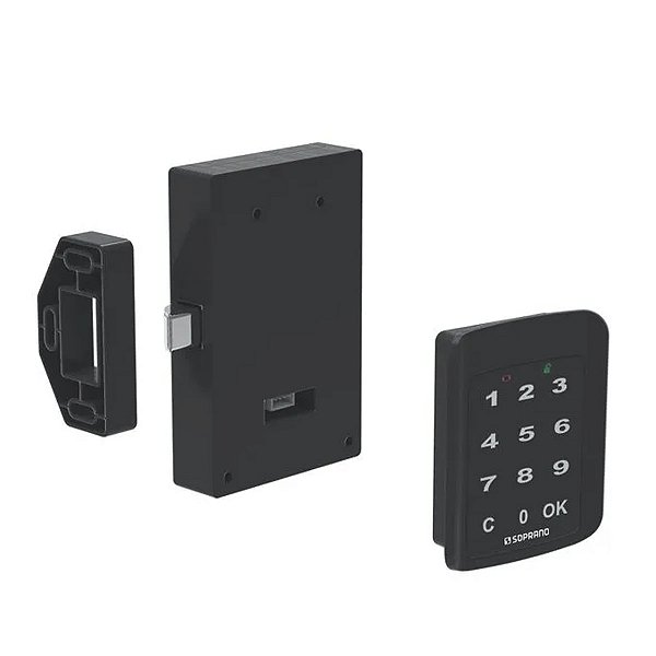 Fechadura Digital Para Móveis Com Puxador 1701 - Soprano