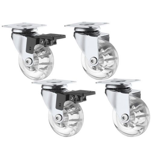 Rodízios Rodinha Giratória Silicone 50mm 4 Peças