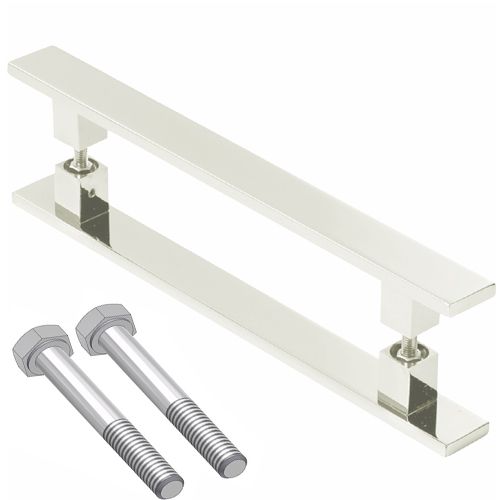 Puxador Blindex Para Porta de Vidro Aço Inoxidável Escovado