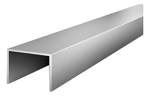 Trilho Superior Simples T03 Porta Correr 2 Metros Alumínio (1+1)