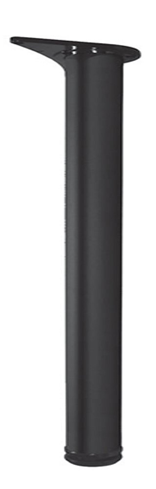 Pé De Mesa Távola Com Regulagem Aço Preto Preto- 110cm