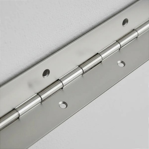 Dobradiça Vara Piano, 2,40 Mts Inox Móveis Baú, Barcos