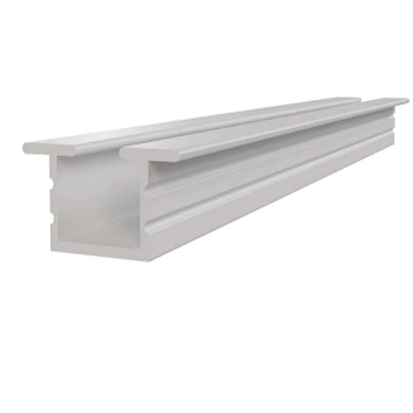 Trilho Porta Inferior U10 Correr Plástico Pvc Guarda Roupa Branco