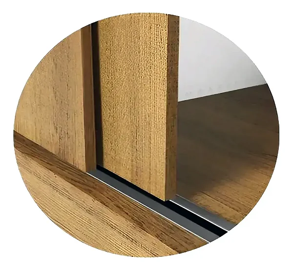 Trilho Superior Inferior Porta De Correr 3050 C/2 Metros Polido