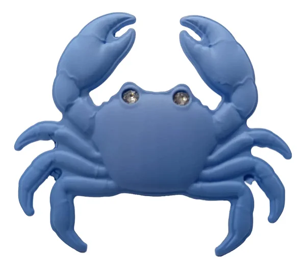 Puxador Para Móveis Infantil Carangueijo Linha Mar Azul-claro