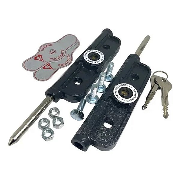 Fechadura Trava Cadeado Lateral Porta De Enrolar Chave Tetra