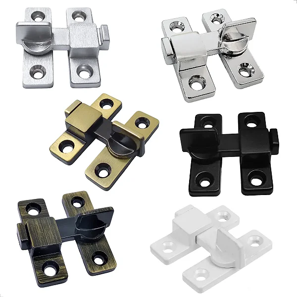 Fecho Tranqueta Bico Virado Reforçado Porta E Janela - 4cm