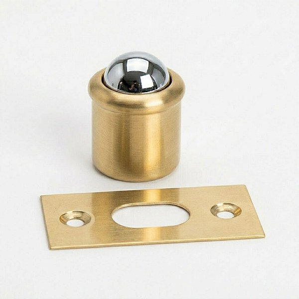 Fecho Esfera Vai E Vem Para Móveis 10mm Latonado