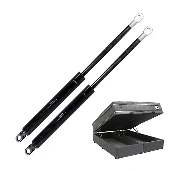 Par Pistão Amortecedor Cama Box Báu Casal 800N Curso 155mm-45cm