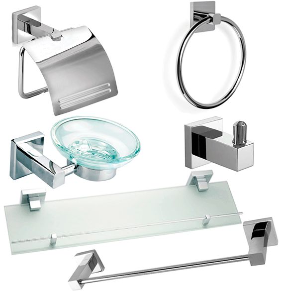 Kit Acessórios De Banheiro Completo Kit 6 Peças