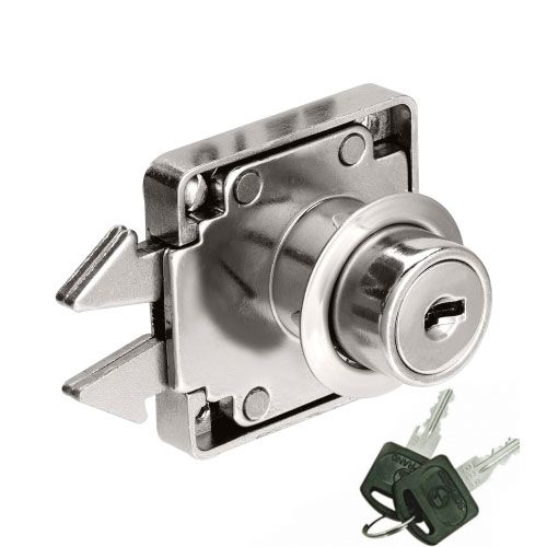 Fechadura Para Armário de Correr 202 Cromado 22mm
