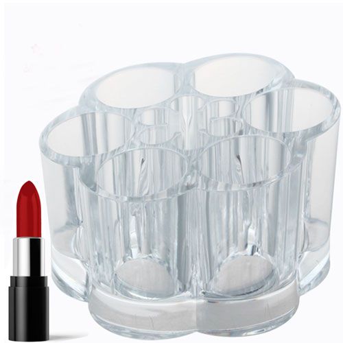 Organizador de Mesa Batom com 7 Nichos - Acrílico