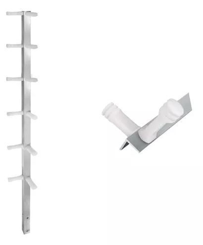 Haste naylux aluminio cantoneira 12 isolador