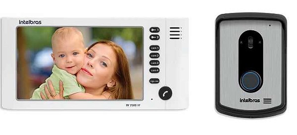 Video porteiro intelbras iv 7010 hf branco