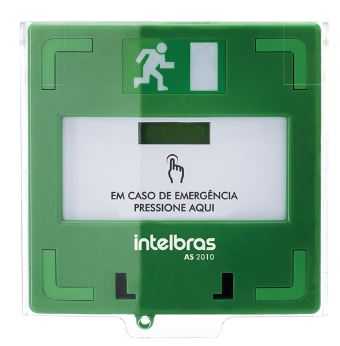 Acionador de emergencia intelbras rearmavel as2010