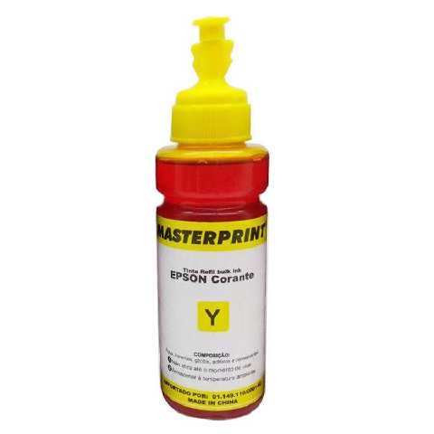 Refil tinta b ink hp vivera corante y 100ml r-hp100y