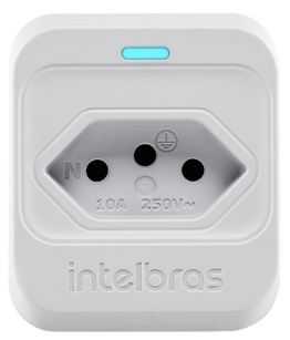 Protetor eletronico intelbras com 1 tomada - eps 301 branco