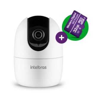 Camera wi-fi intelbras hd - im4 mibo c  cartao 32gb