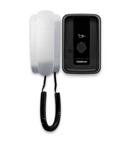 Kit porteiro residencial intelbras branco ipr 1010 id