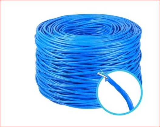 Cabo rede cat5e multiplo 10 metros 4 pares azul - condutti