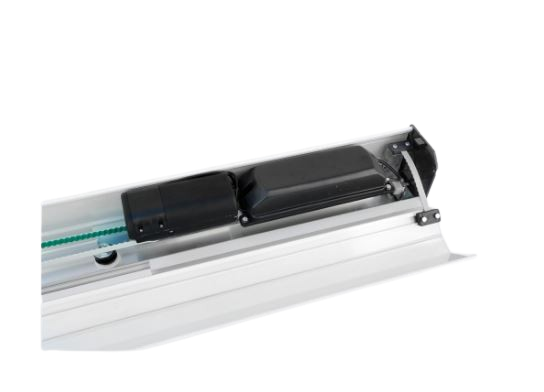 Porta social ppa tore caxilhada 2f 3,00 metros brushless 220v preto