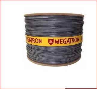 Cabo rede cat5e preto megatron 4 pares bobina 500mts blindado