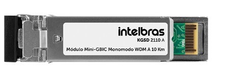 Modulo conversor mgbic wdm giga monomodo 10km - kgsd 2110a intelbras