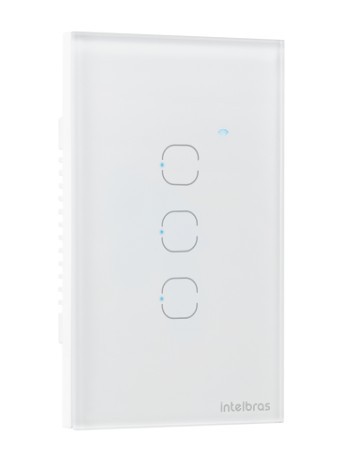 Automacao interruptor inteligente wifi intelbras eiw 1003 touch branco