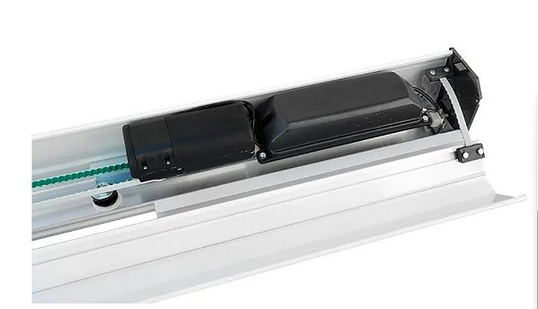 Porta social ppa wind vidro caxilhada 1f 2,00 metros brushless 24v 220v branca